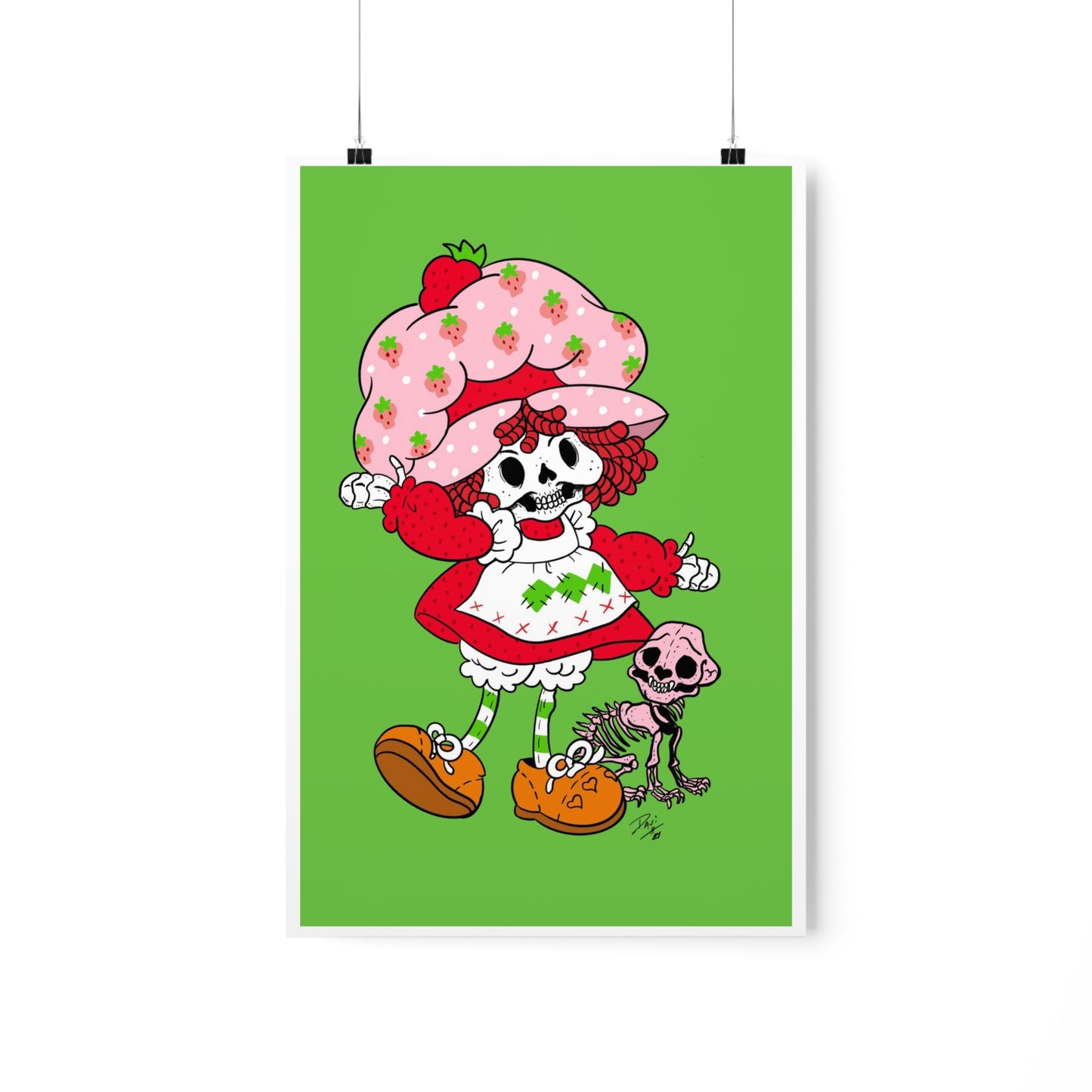 Strawberry Skull-Cake Print