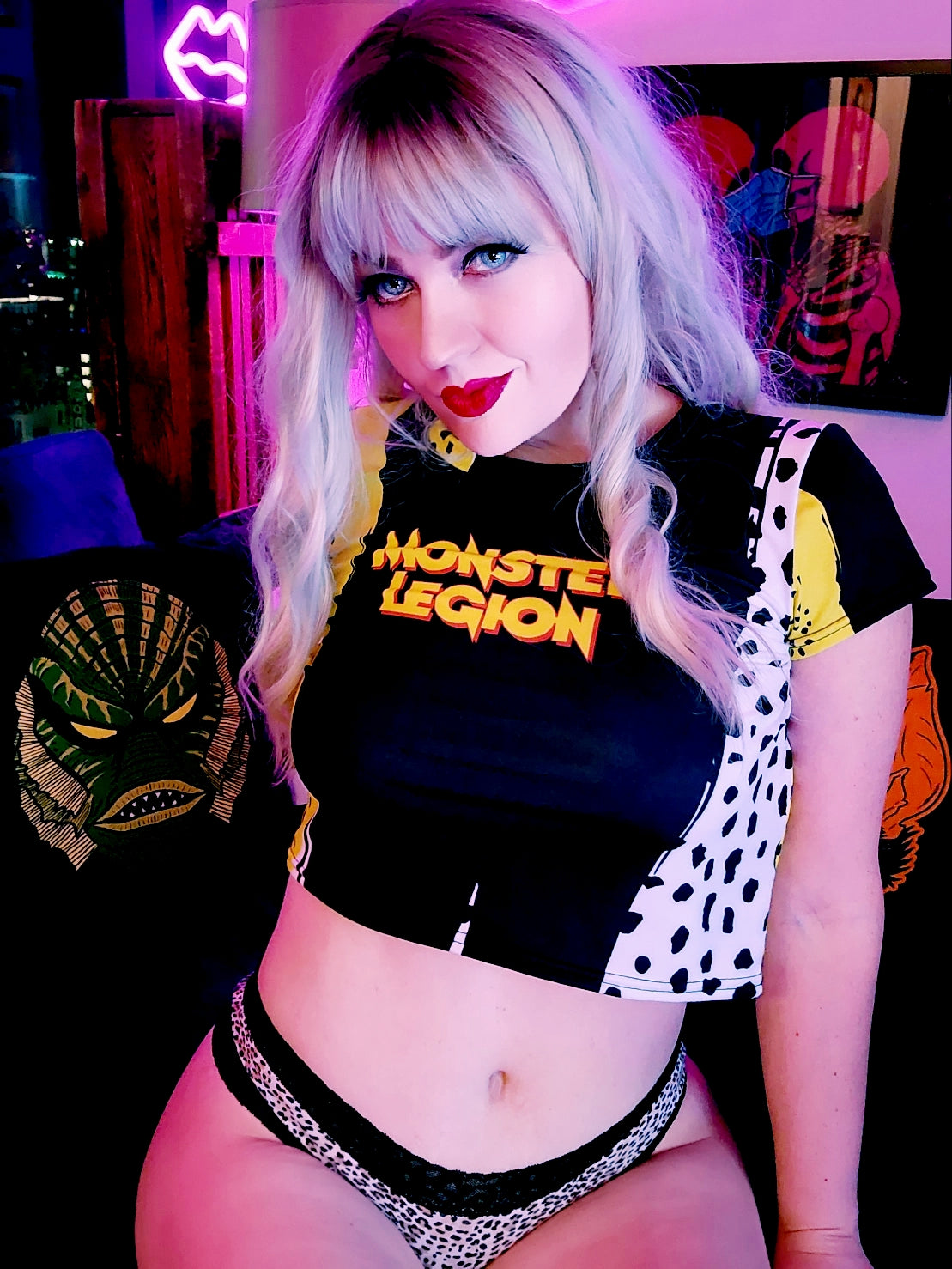 Monster Legion All-Over Print Crop Tee
