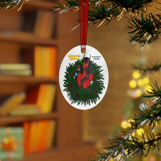 Naughty List Metal Ornament