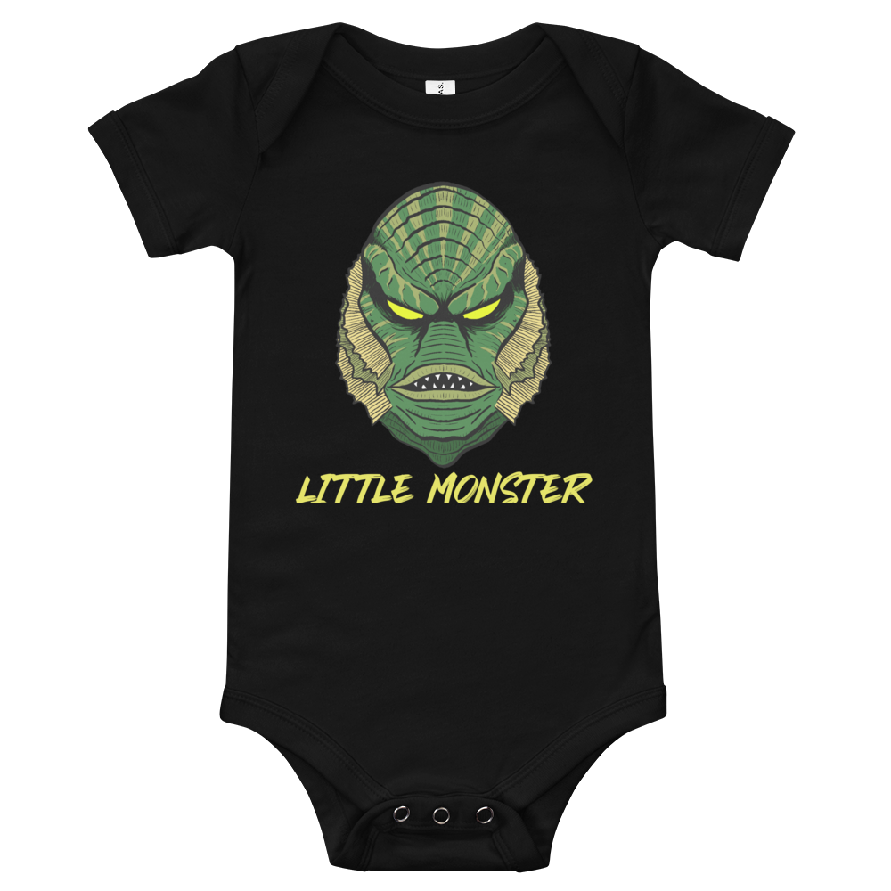 Little Monster Baby Bodysuit - Deep One