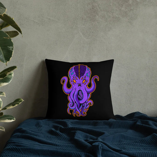 Face Of Cthulhu Premium Throw Pillow