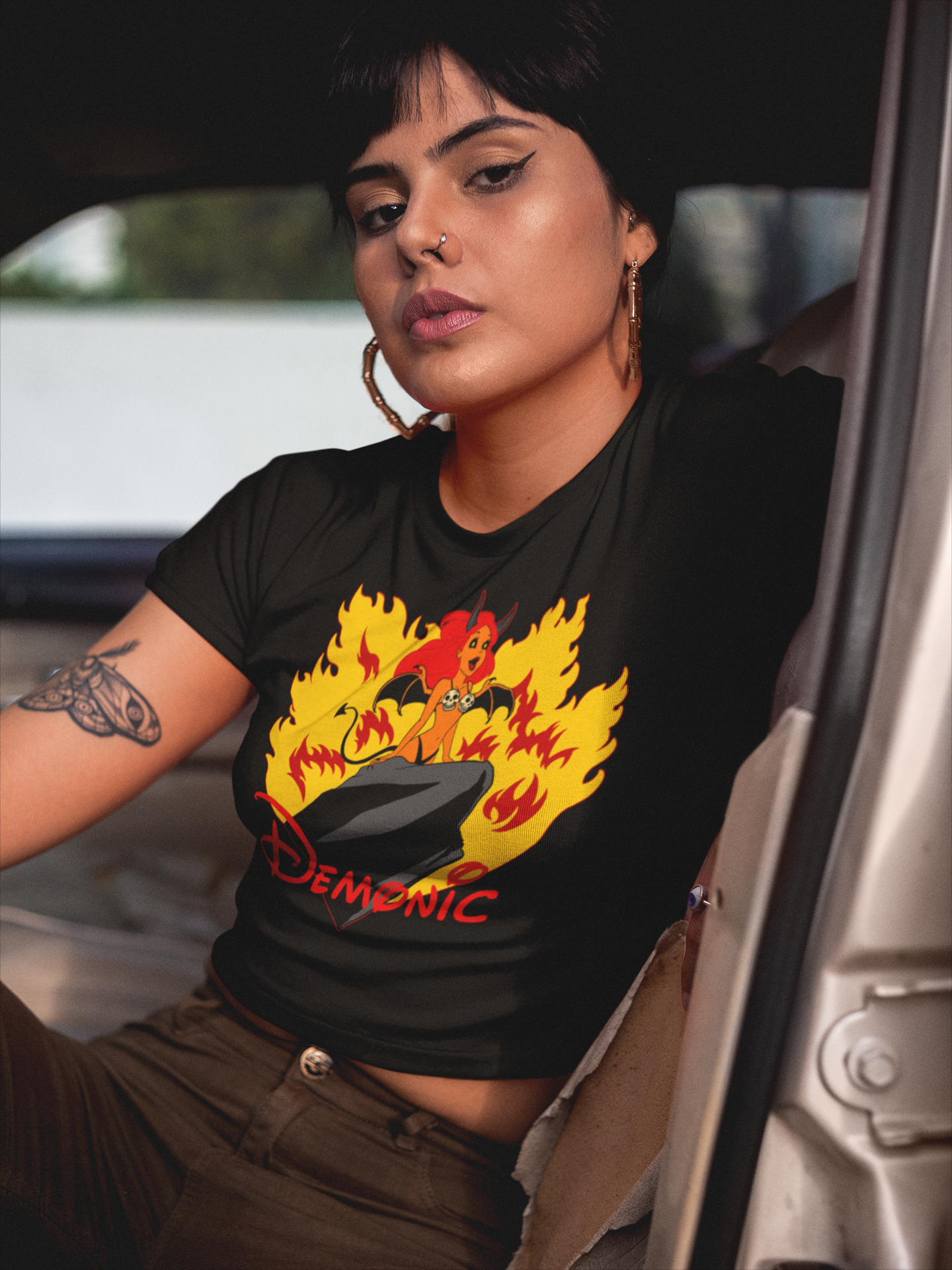 Demonic Crop Tee