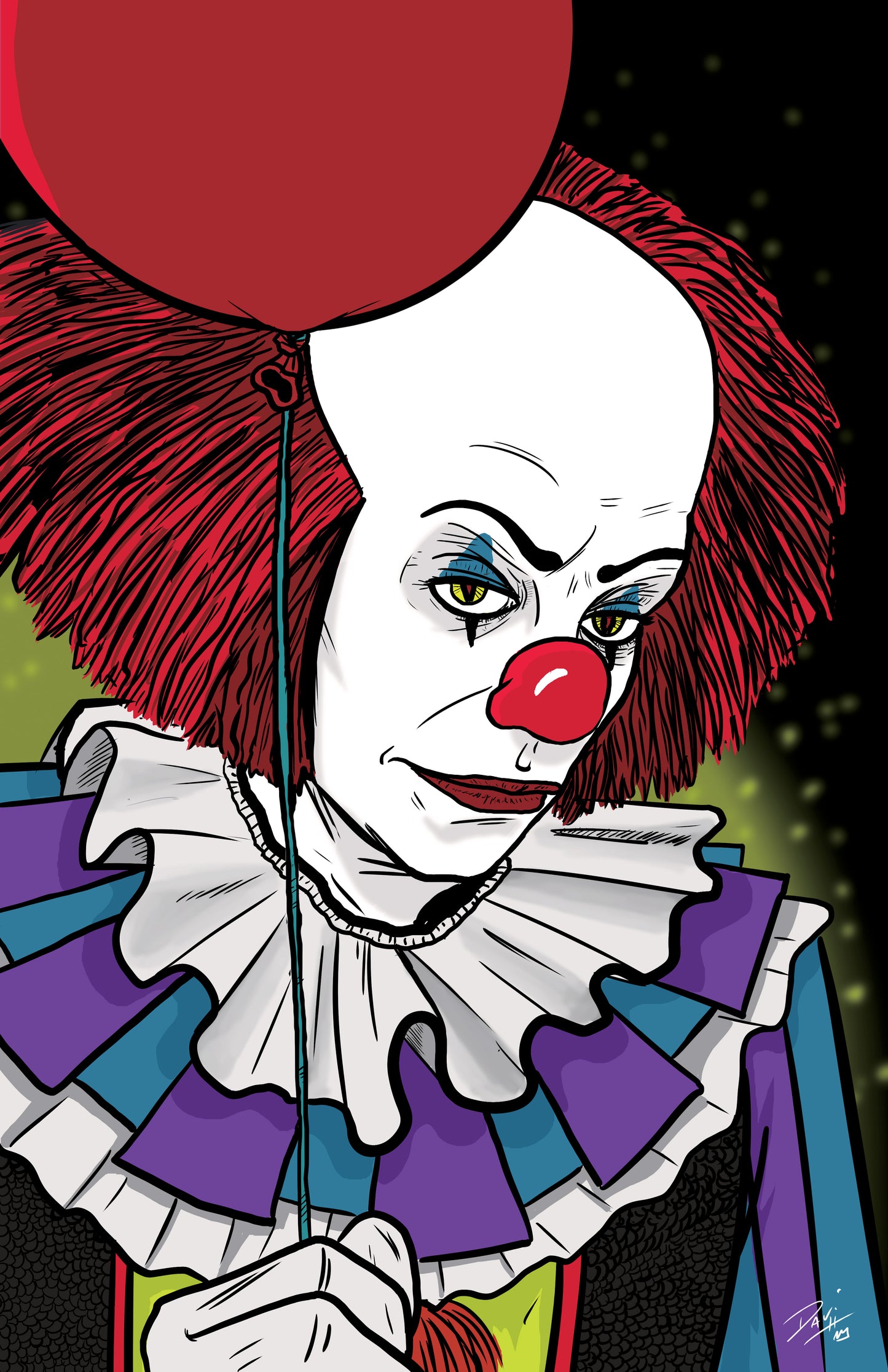 Pennywise - IT (1990) Print