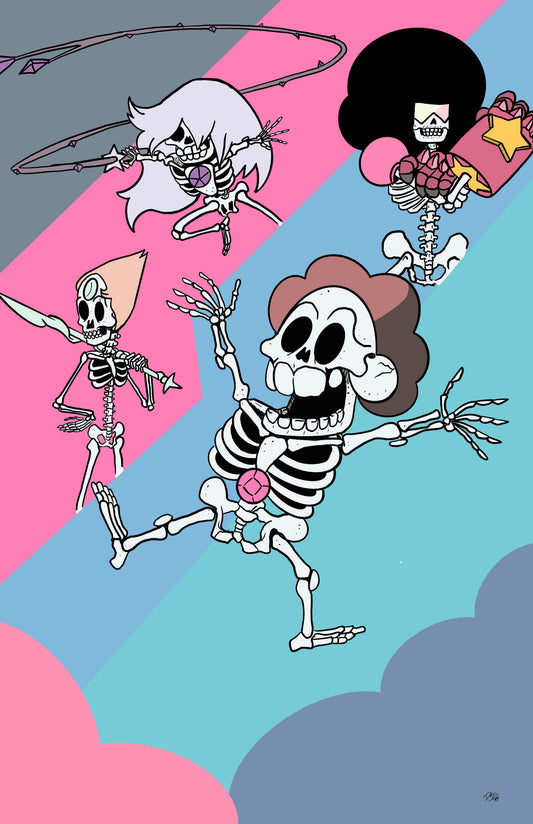 Skeleton Universe Print