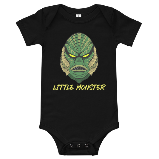 Little Monster Baby Bodysuit - Deep One