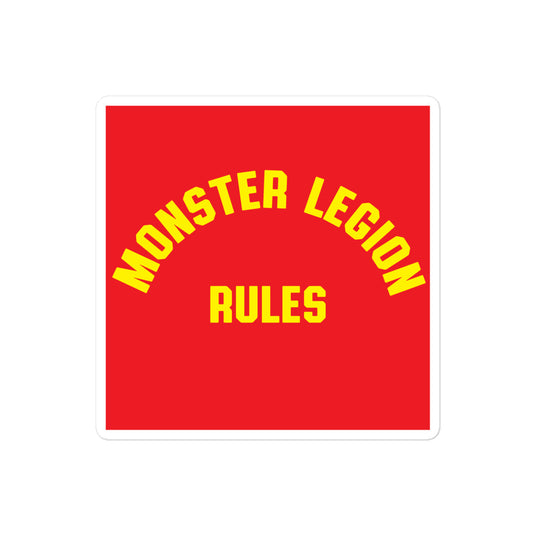 Monster Legion Rules Sticker